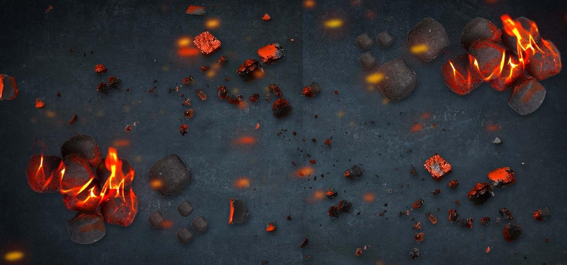 Image of charcoal braai in .