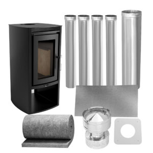 Metavila Fireplace Concept with Vertical Flue Kit